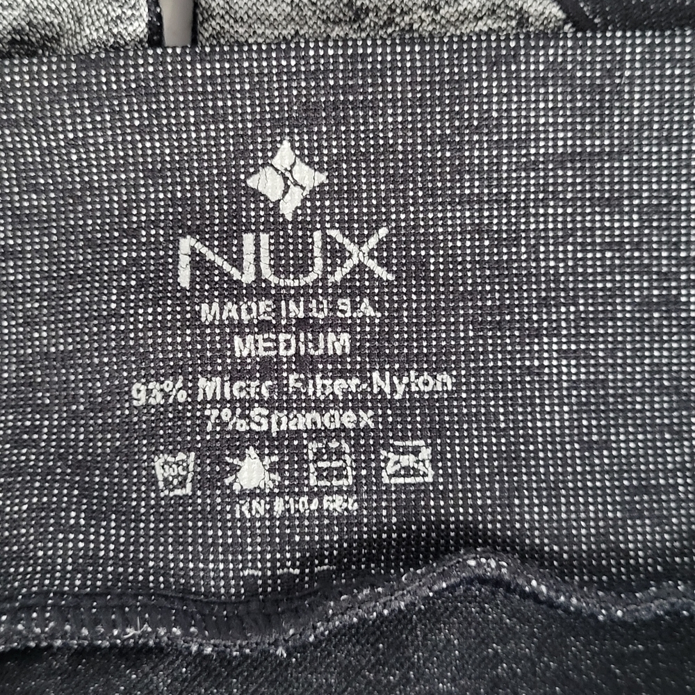 Nux Black & Heather Gray Color Block Compression … - image 6
